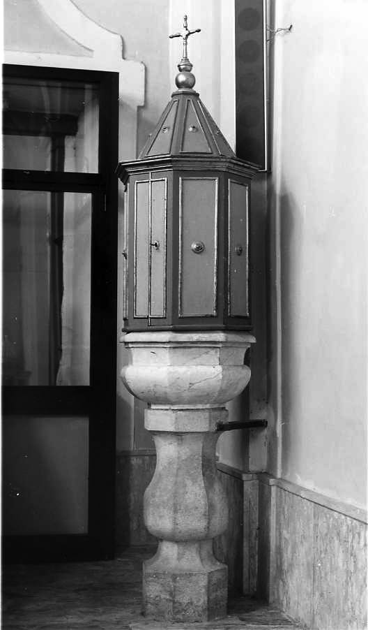 fonte battesimale - bottega campana (sec. XVIII)