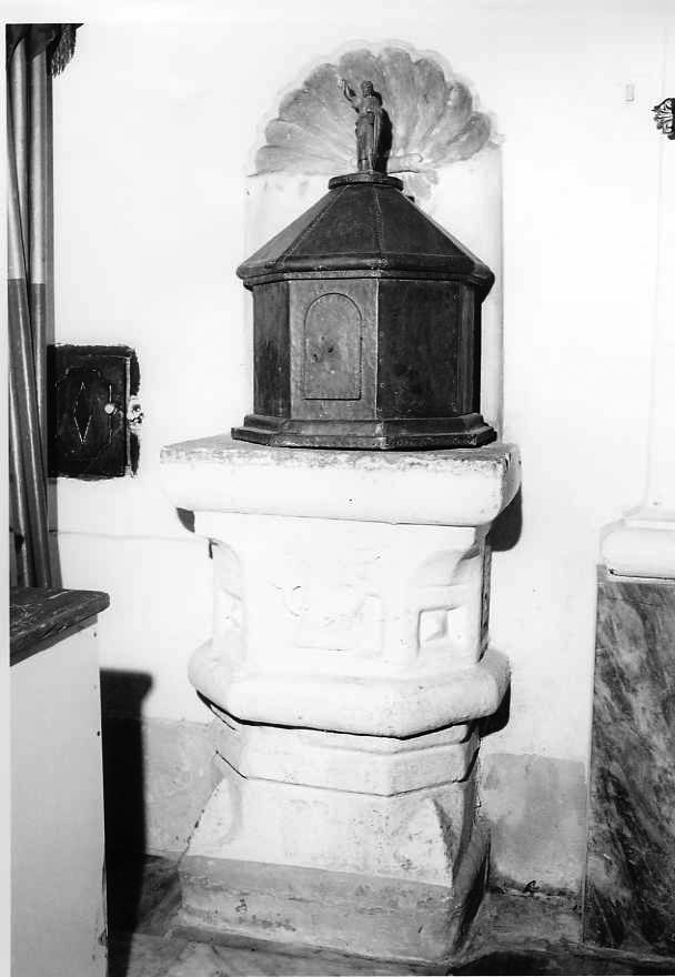 fonte battesimale - bottega campana (seconda metà sec. XVII)