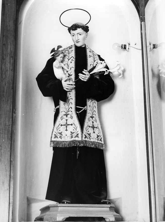 Sant'Antonio da Padova con il bambino (statua) - bottega napoletana (sec. XVIII)