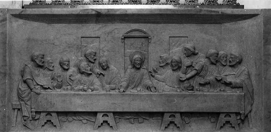 ultima cena (rilievo) di Ventriglia Amedeo (sec. XX)