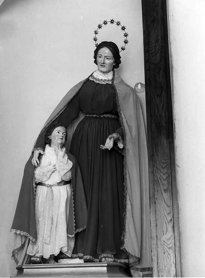 Maria Vergine bambina e Sant'Anna (gruppo scultoreo) - bottega napoletana (metà sec. XIX)