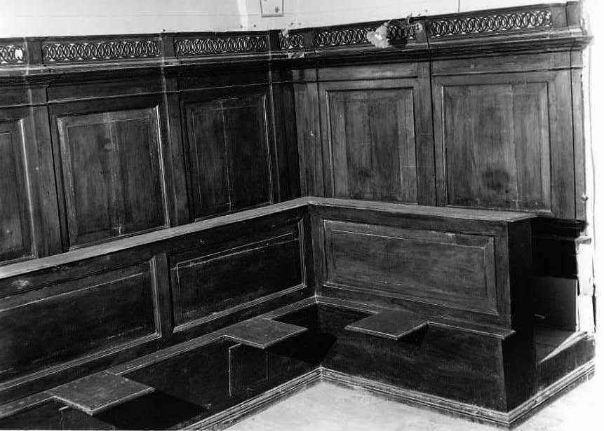 stalli del coro - bottega campana (primo quarto sec. XX)