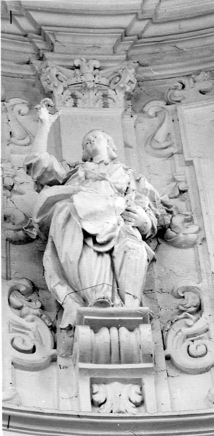 figura allegorica femminile (statua) - bottega campana (sec. XVIII)