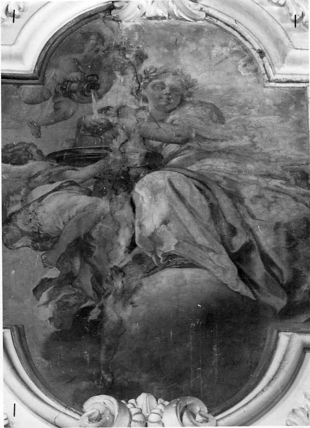 figura allegorica femminile (dipinto) di Giordano Luca (scuola) (prima metà sec. XVIII)