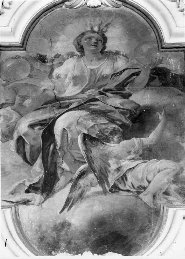 figura allegorica femminile (dipinto) di Giordano Luca (scuola) (sec. XVIII)