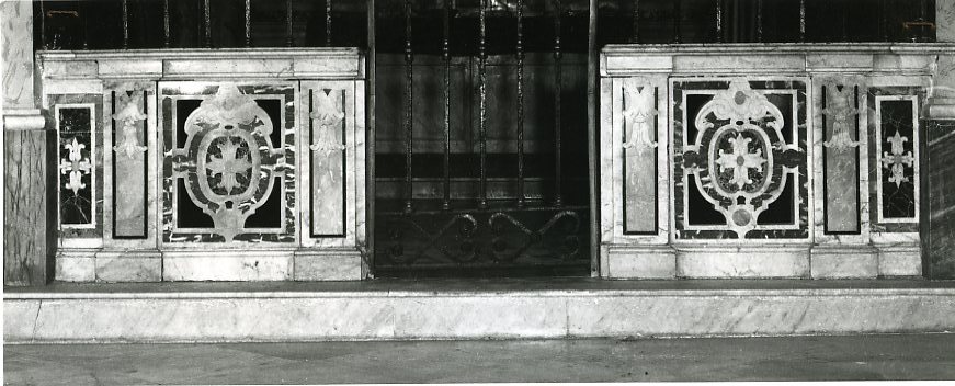 balaustrata, serie - bottega campana (sec. XVIII)