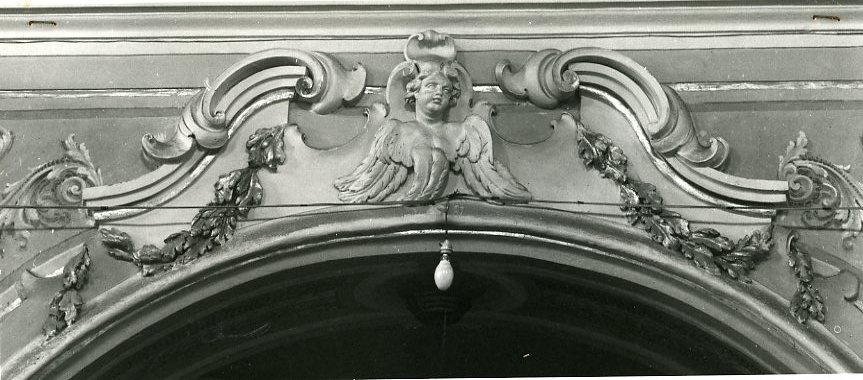 cherubino (decorazione plastica) - bottega campana (sec. XVIII)