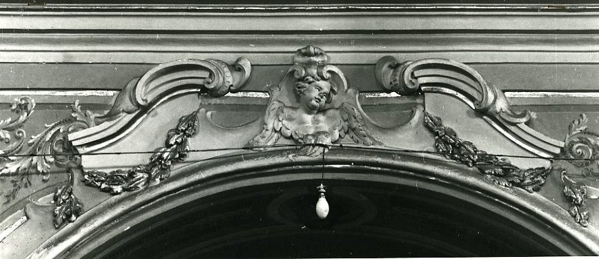cherubino (decorazione plastica) - bottega campana (sec. XVIII)