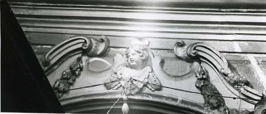 cherubino (decorazione plastica) - bottega campana (sec. XVIII)