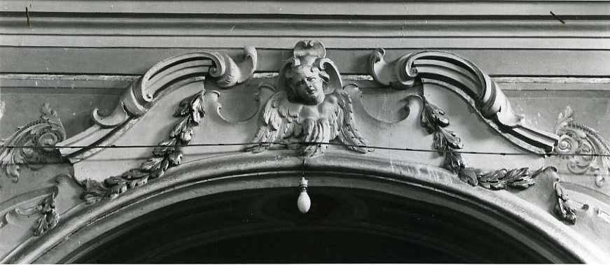 cherubino (decorazione plastica) - bottega campana (sec. XVIII)