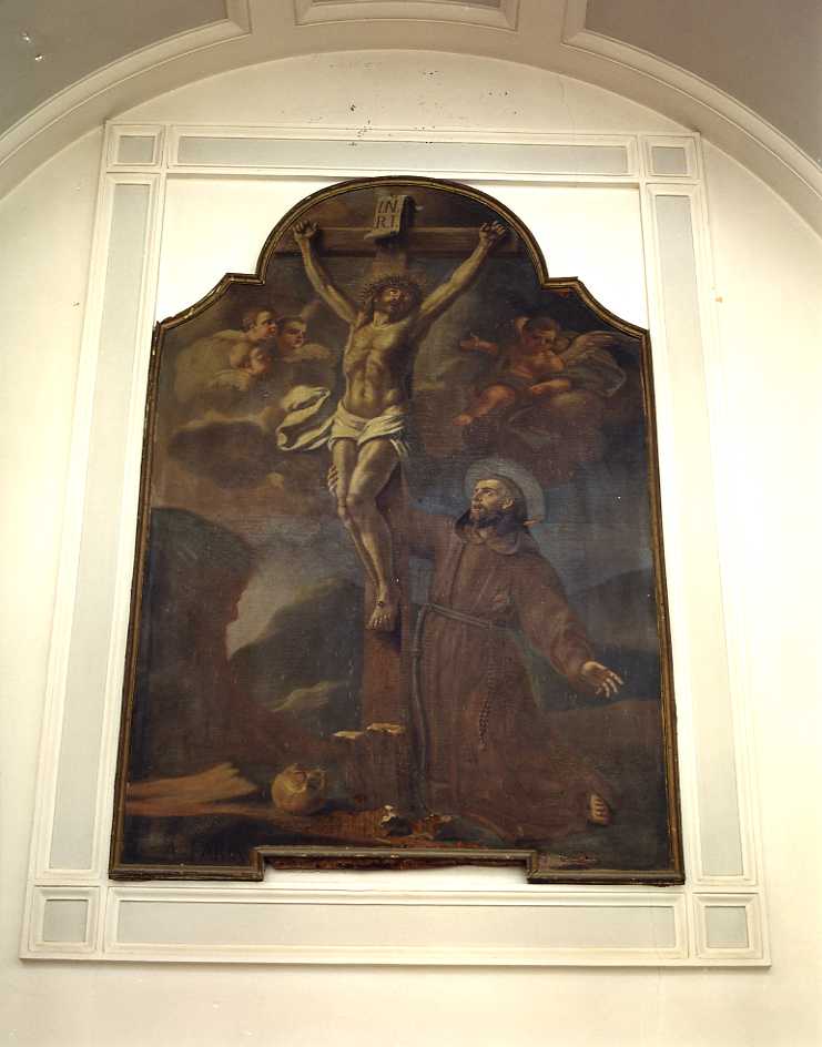 San Francesco d'Assisi riceve le stimmate (dipinto, opera isolata) di Farina Alessandro (seconda metà sec. XVIII)