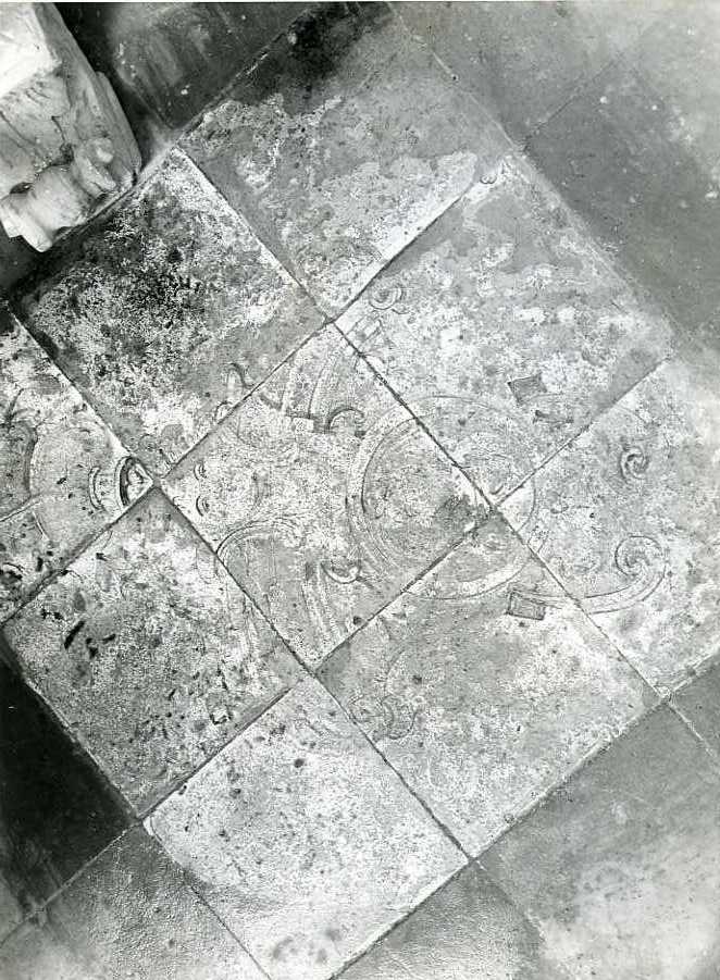 pavimento a mattonelle - bottega campana (prima metà sec. XIX)