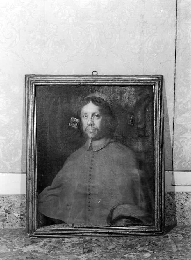 ritratto di ecclesiastico (dipinto) - ambito campano (prima metà sec. XVIII)