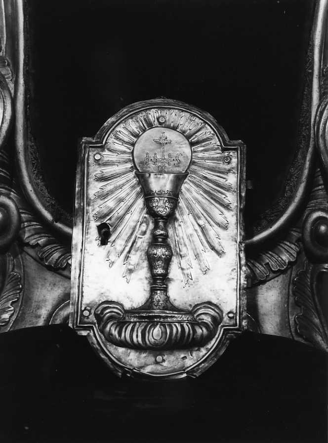 calice eucaristico (sportello di tabernacolo) - bottega napoletana (sec. XVIII)