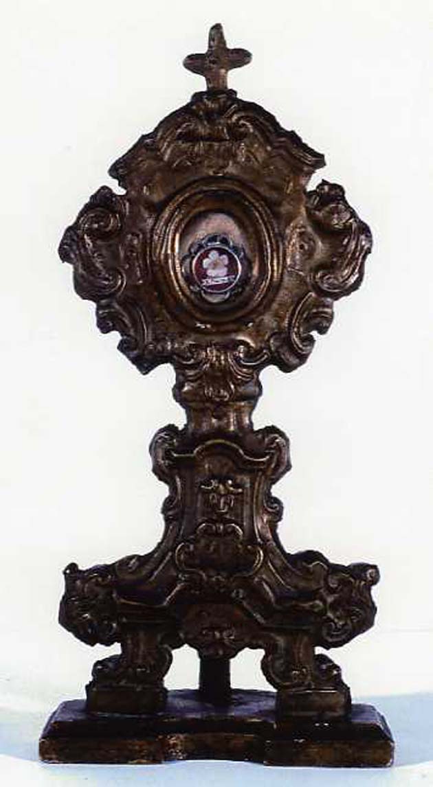 reliquiario - bottega napoletana (fine/inizio secc. XIX/ XX)