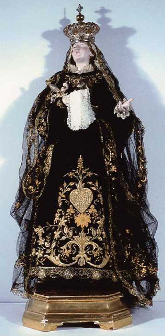 Madonna Addolorata (scultura) - bottega napoletana (fine/inizio secc. XVIII/ XIX)