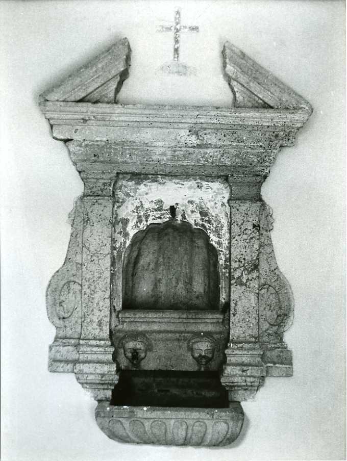 lavabo da sacrestia - bottega campana (seconda metà sec. XVIII)