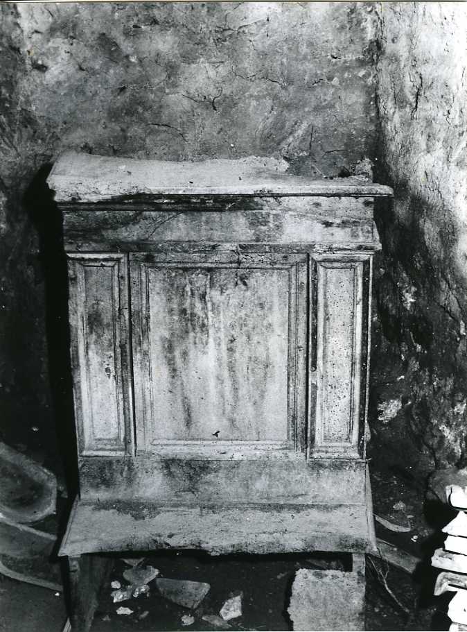 inginocchiatoio - bottega campana (seconda metà sec. XVIII)