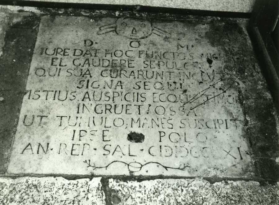 lapide commemorativa - bottega campana (sec. XIX)