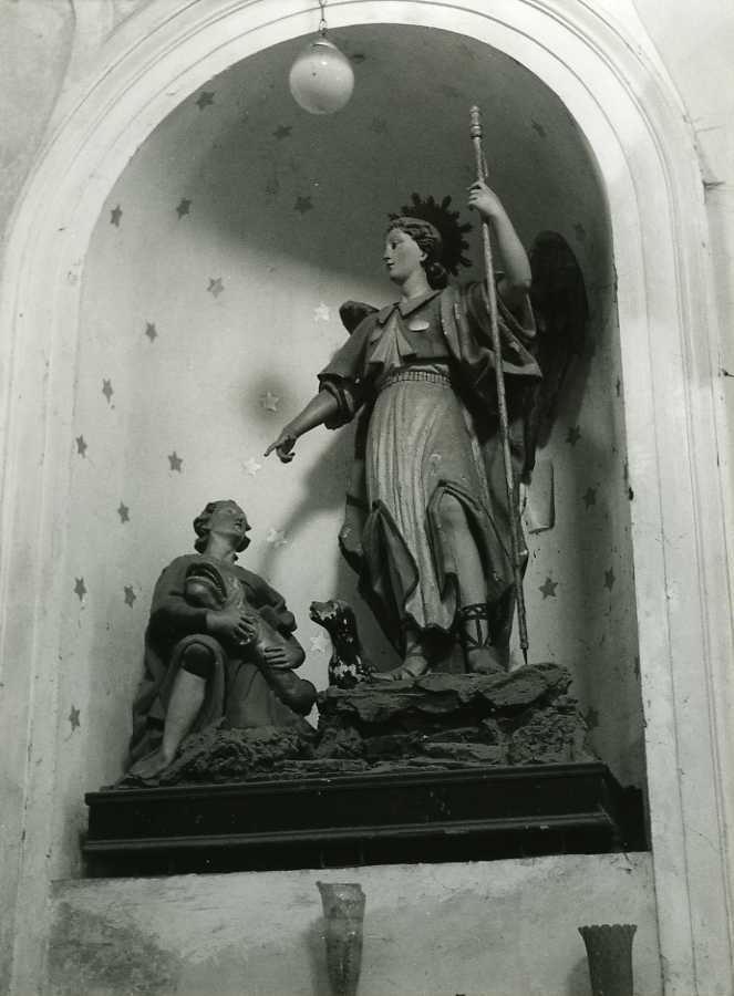 Tobia e San Raffaele arcangelo (statua) - bottega campana (metà sec. XIX)