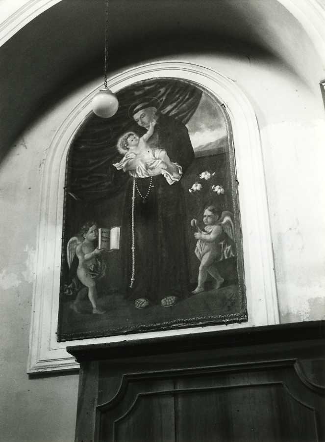 Sant'Antonio da Padova con il bambino (dipinto) di Viggiano Carlo (ultimo quarto sec. XIX)