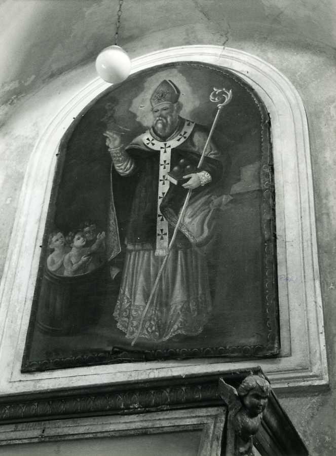 San Nicola di Bari resuscita i tre fanciulli (dipinto) di Viggiano Carlo (sec. XIX)