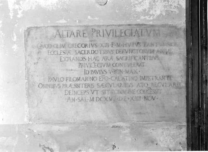 lapide - bottega campana (sec. XVII)