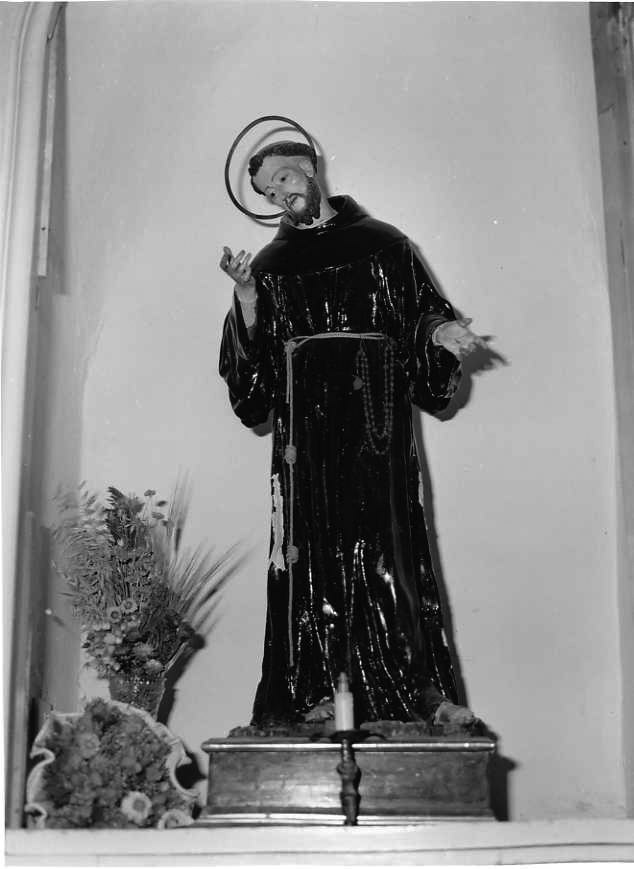 San Francesco d'Assisi (scultura) - bottega campana (prima metà sec. XIX)