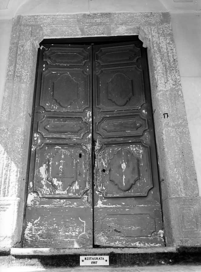 portone - a due battenti - bottega campana (sec. XVIII)
