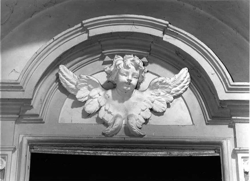 cherubino (decorazione plastica) - bottega campana (seconda metà sec. XVIII)