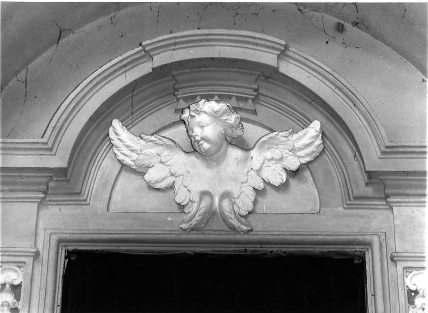 cherubino (decorazione plastica) - bottega campana (seconda metà sec. XVIII)