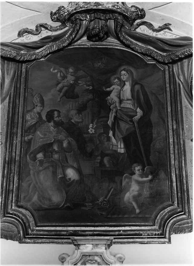 Madonna con Bambino e Santi (dipinto) - ambito campano (seconda metà sec. XVII)