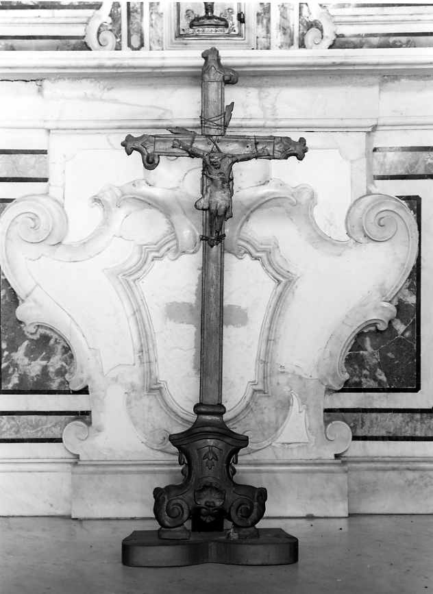 Cristo crocifisso (croce d'altare) - ambito campano (seconda metà sec. XVIII)