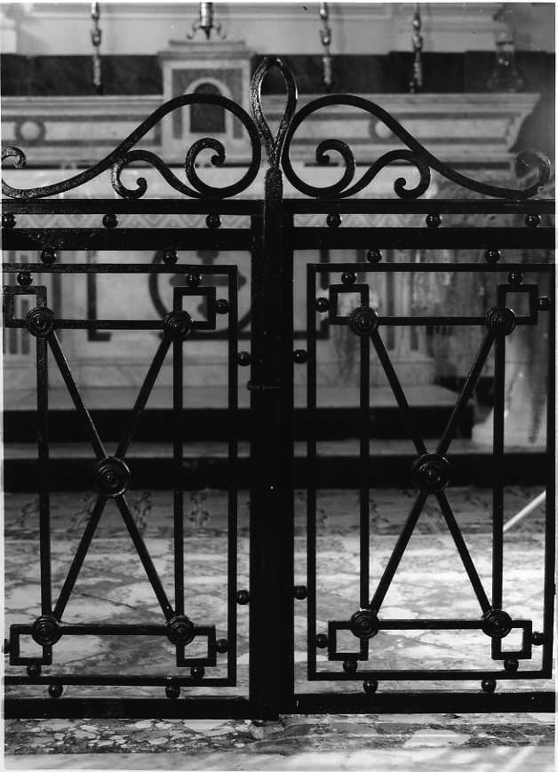 cancello di balaustrata - bottega campana (seconda metà sec. XVIII)