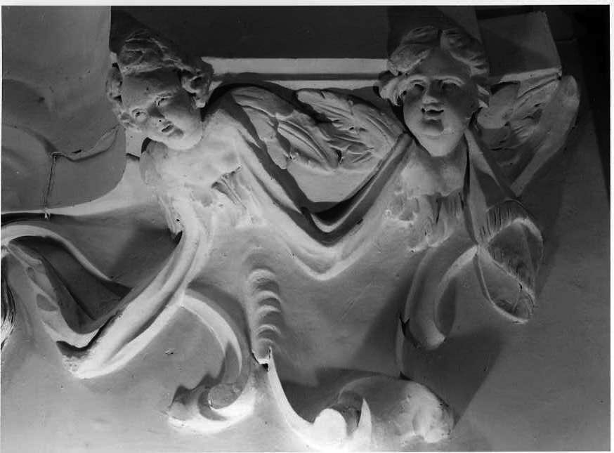 cherubini (decorazione plastica, serie) - bottega campana (seconda metà sec. XVIII)