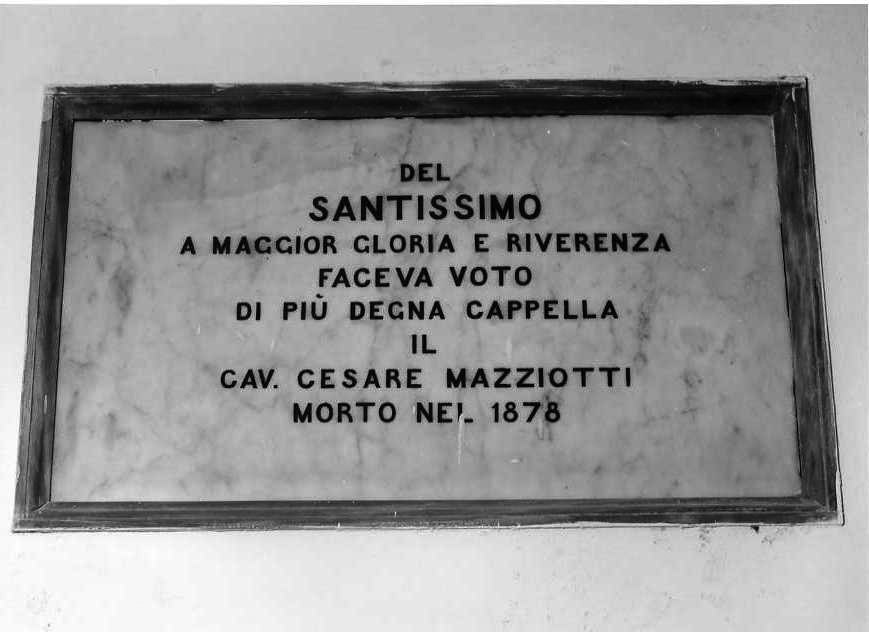 lapide - bottega campana (sec. XIX)