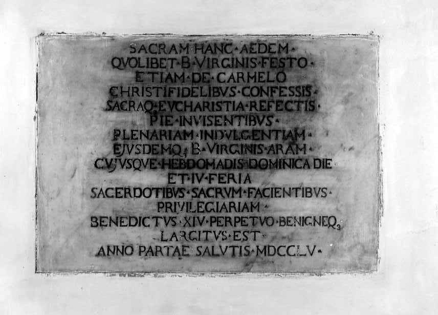 lapide - bottega campana (sec. XVIII)