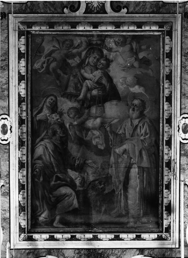 Madonna del Carmelo e santi (dipinto) - ambito campano (seconda metà sec. XVIII)