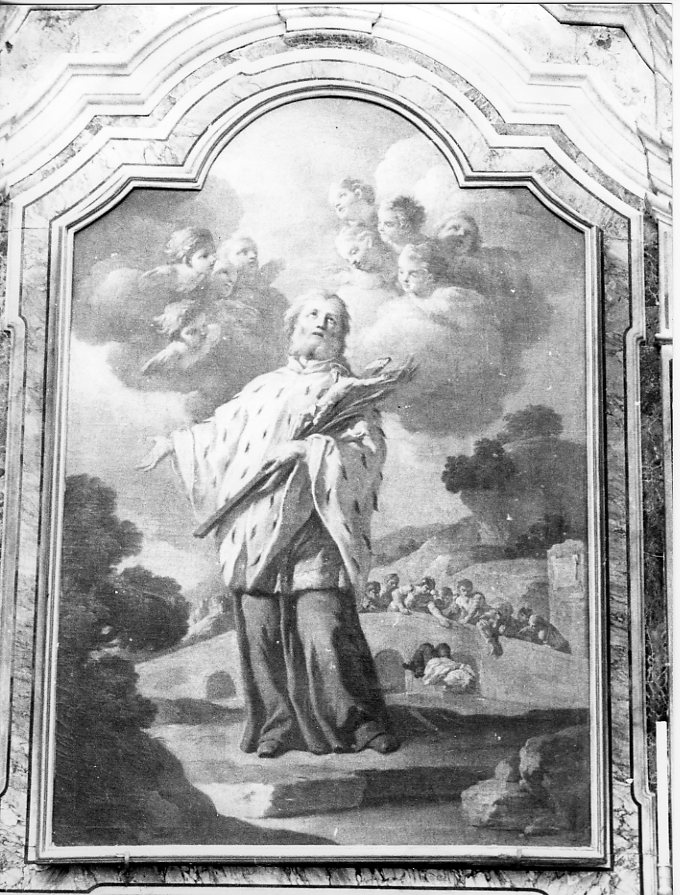 San Giovanni Nepomuceno (dipinto) di De Mura Francesco (prima metà sec. XVIII)