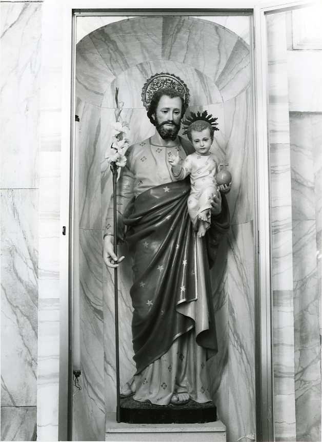 San Giuseppe e Gesù Bambino (statua) - bottega napoletana (ultimo quarto sec. XIX)