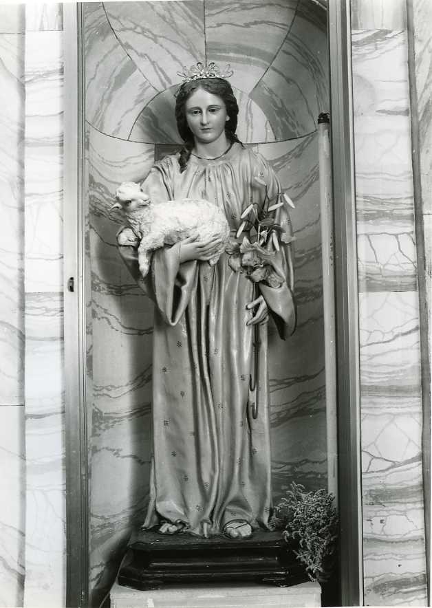 Sant'Agnese (statua) - bottega campana (ultimo quarto sec. XIX)