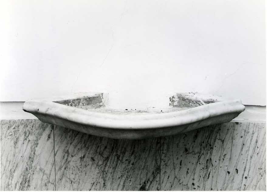 acquasantiera da parete - bottega campana (prima metà sec. XIX)