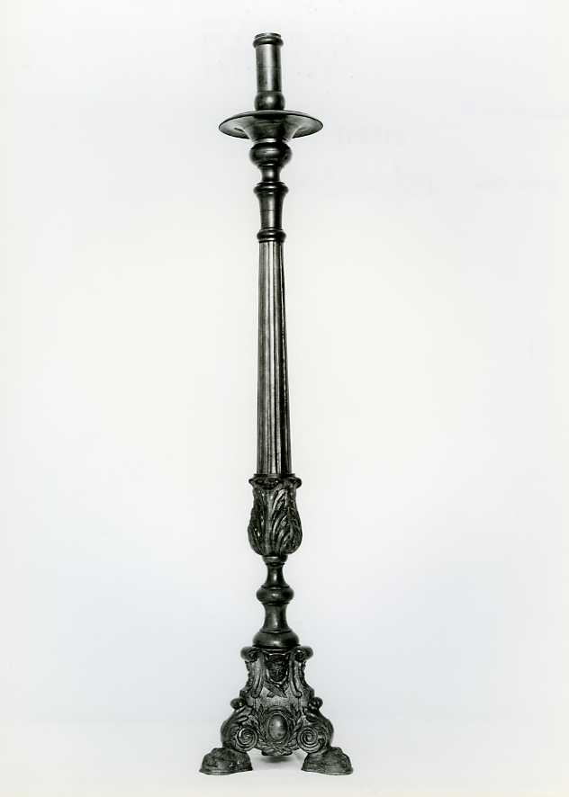 candeliere, serie - bottega campana (fine/inizio secc. XVIII/ XIX)