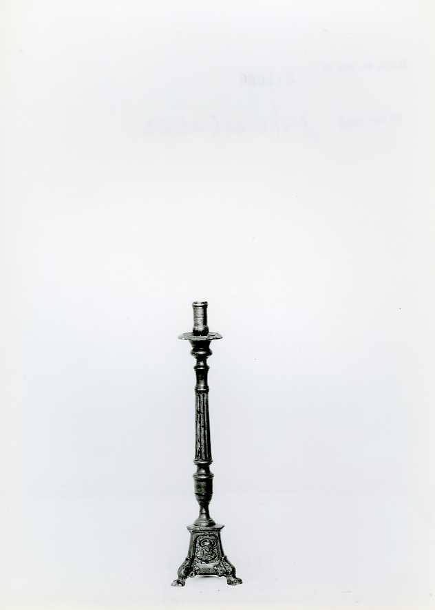 candeliere, serie - bottega campana (fine/inizio secc. XVIII/ XIX)