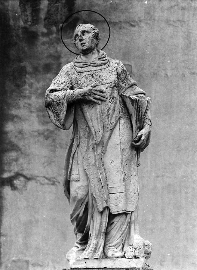 Santo Stefano (statua) di Viva Angelo (attribuito) (prima metà sec. XIX)
