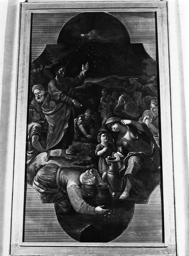 caduta della manna (dipinto) - ambito campano (prima metà sec. XVIII)
