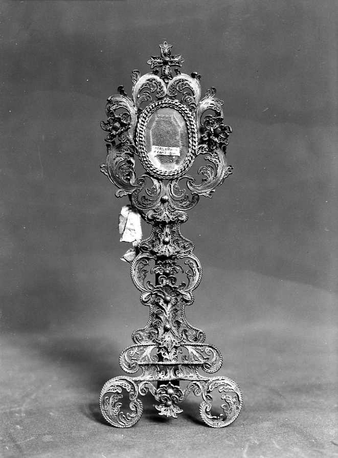 reliquiario-ostensorio - bottega napoletana (sec. XVIII)