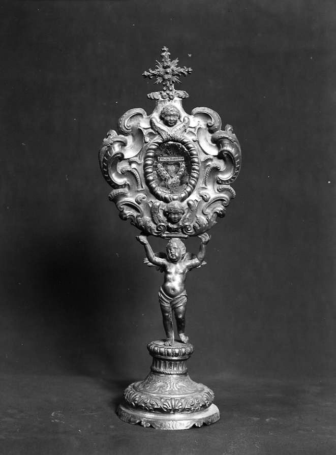 reliquiario-ostensorio - bottega napoletana (prima metà sec. XVIII)