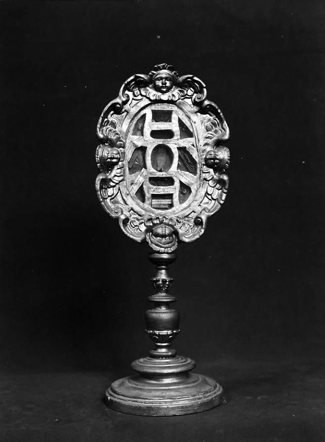 reliquiario-ostensorio, serie - bottega napoletana (prima metà sec. XVII)