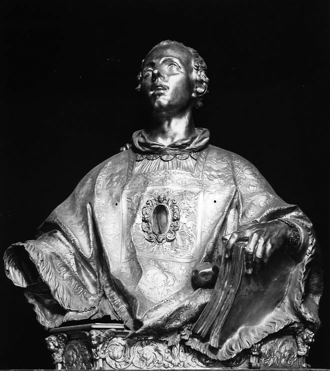 Santo Stefano (reliquiario - a busto) - bottega napoletana (prima metà sec. XVIII)